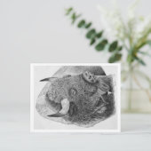 Amerikanischer Bison Postkarte (Stehend Vorderseite)