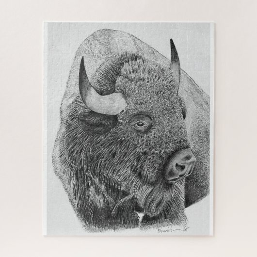 Amerikanischer Bison Puzzle (Vertikal)