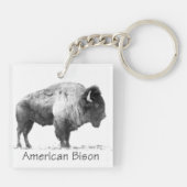 Amerikanischer Bison Schlüsselanhänger (Rückseite)