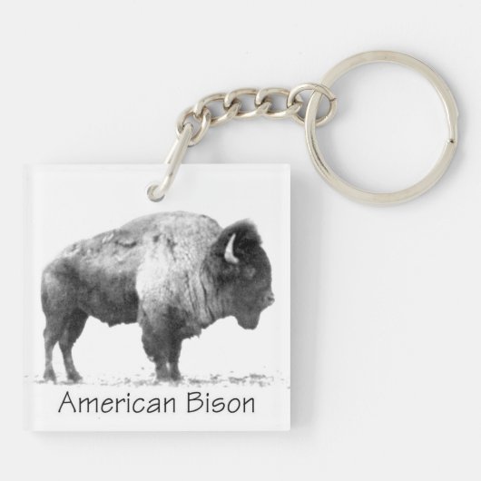 Amerikanischer Bison Schlüsselanhänger (Rückseite)