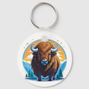 Amerikanischer Bison Schlüsselanhänger