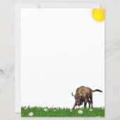 Amerikanischer Bison Schreibwaren (Rückseite)