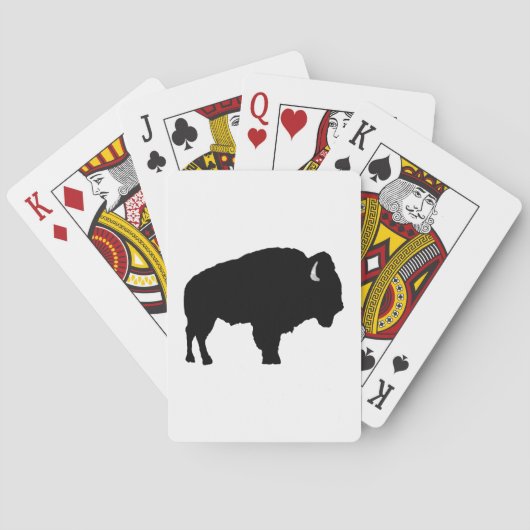 Amerikanischer Bison Spielkarten (Rückseite)