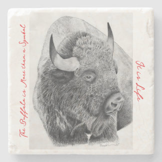 Amerikanischer Bison Steinuntersetzer