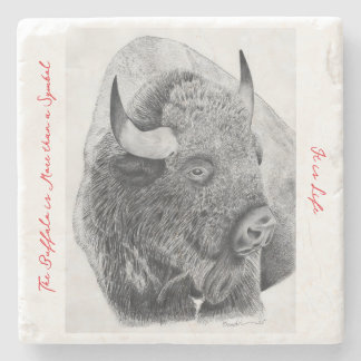 Amerikanischer Bison Steinuntersetzer