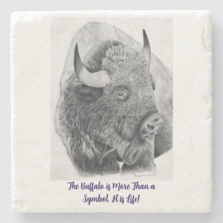 Amerikanischer Bison Steinuntersetzer