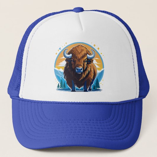 Amerikanischer Bison Truckerkappe (Vorderseite)