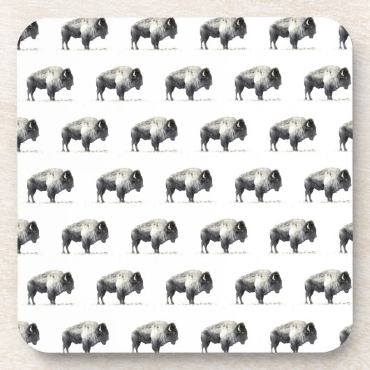 Amerikanischer Bison Untersetzer (Vorderseite)