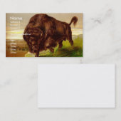 Amerikanischer Bison Visitenkarte (Vorne/Hinten)