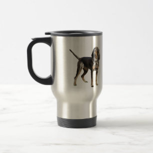 Amerikanischer Black and Tan Coon Hound Reisebecher