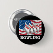 Amerikanischer Bowling Button (Vorne & Hinten)