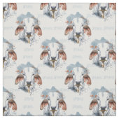 Amerikanischer Brahman mit Text Stoff (Muster)