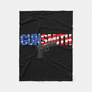 Amerikanischer Büchsenmacher Patriot USA-Flagge Re Fleecedecke