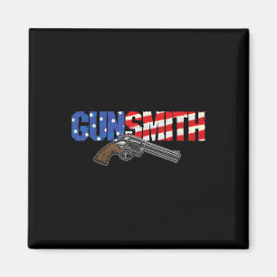 Amerikanischer Büchsenmacher Patriot USA-Flagge Re Magnet