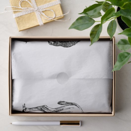 Amerikanischer Büffel-Bison Seidenpapier (Geschenk)