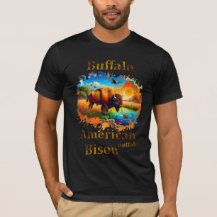 Amerikanischer Büffel Bison T-Shirt