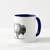 Amerikanischer Büffel-Bison Tasse (VorderseiteRechts)
