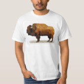 Amerikanischer Büffel(Bison) Watercolor-T - Shirt (Vorderseite)