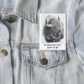 Amerikanischer Büffel Button (Insitu)