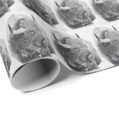 Amerikanischer Büffel Geschenkpapier (Rolleneckpunkt)