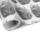 Amerikanischer Büffel Geschenkpapier (Rolleneckpunkt)