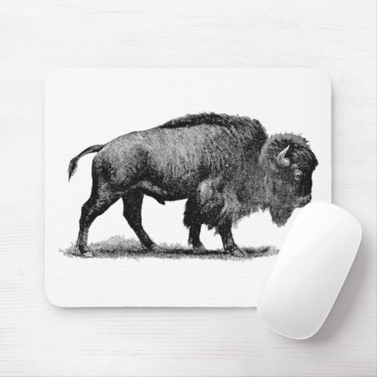 Amerikanischer Büffel Mousepad (Mit Mouse)