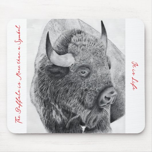 Amerikanischer Büffel Mousepad (Vorne)