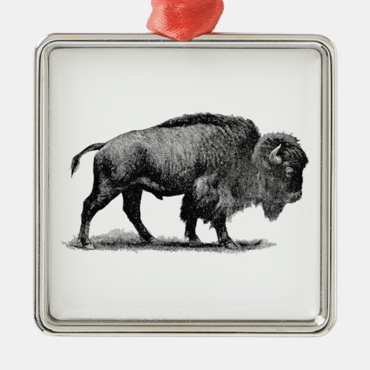 Amerikanischer Büffel Ornament Aus Metall (Vorne)