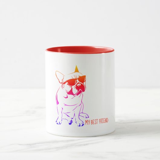 AMERIKANISCHER BULLDOG FARBE TASSE (Zentrum)