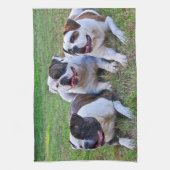 Amerikanischer Bulldog Geschirrtuch (Vertikal)