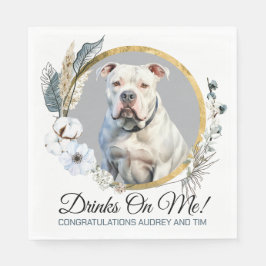 Amerikanischer Bulldog Hochzeit von Napkins mit Hu Serviette