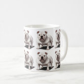 Amerikanischer Bulldogge gemustert Kaffeetasse (VorderseiteRechts)