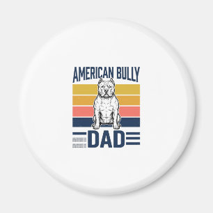 Amerikanischer Bully-Vater Vintage-Hundeliebhaber- Magnet