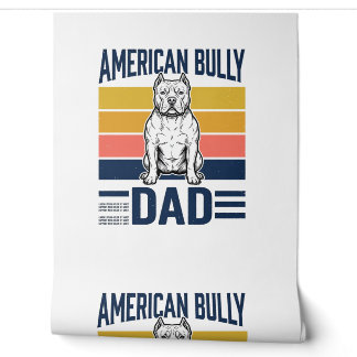 Amerikanischer Bully-Vater Vintage-Hundeliebhaber- Tapete