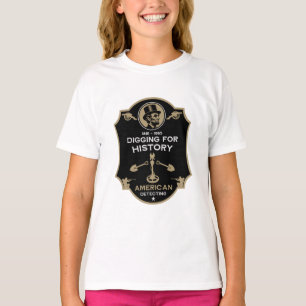 Amerikanischer Bürgerkrieg Metalldetektoren T-Shirt