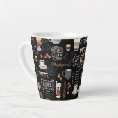 amerikanischer Cappuccino Milchtasse (Linke Ecke)