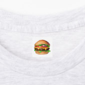 Amerikanischer Cheeseburger Etiketten (Befestigt)