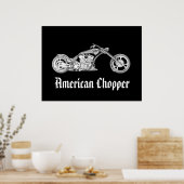 amerikanischer Chopper Poster (Küche)