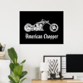 amerikanischer Chopper Poster (Heimbüro)