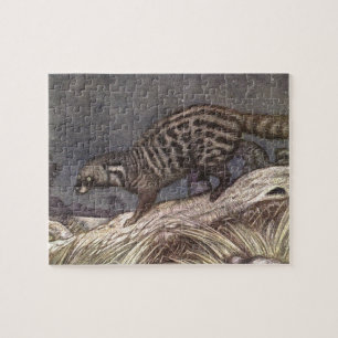 Amerikanischer Civet by Louis Sargent, Vintage Ani Puzzle