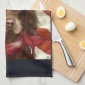 Amerikanischer Cocker Spaniel  Geschirrtuch (Viertel Falte)