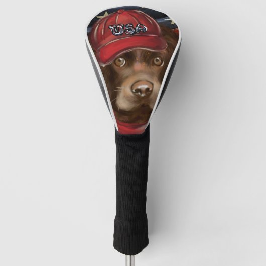 Amerikanischer Cocker Spaniel Golf Headcover (Vorderseite)
