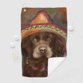 Amerikanischer Cocker Spaniel  Golfhandtuch (Insitu)