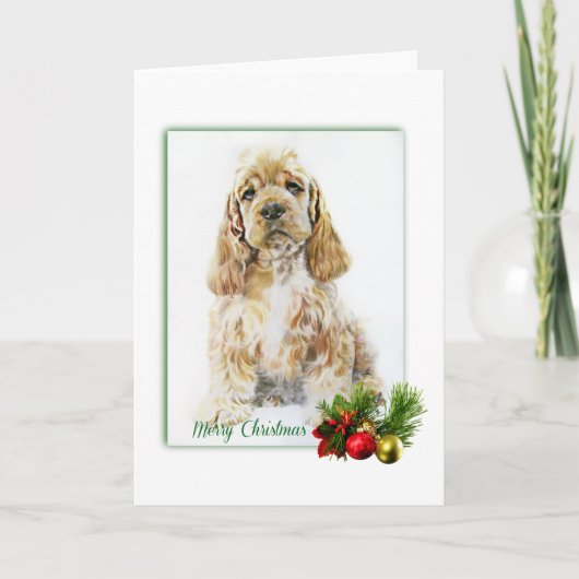 Amerikanischer Cocker Spaniel Karte (Vorderseite)