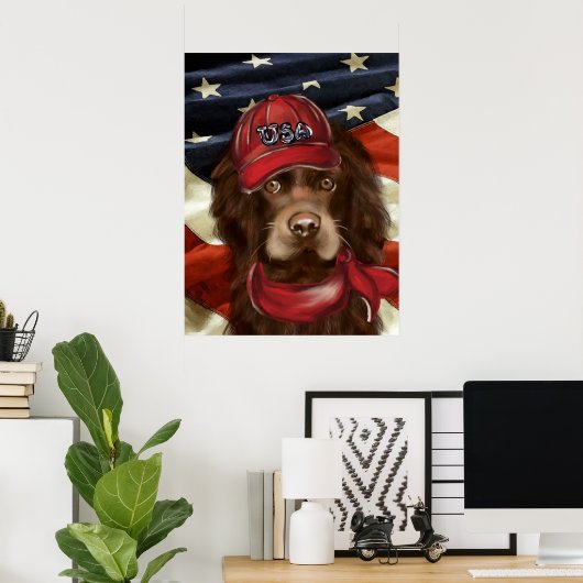 Amerikanischer Cocker Spaniel  Poster (Heimbüro)