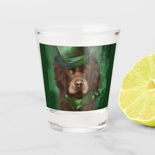Amerikanischer Cocker Spaniel Schnapsglas (Vorderseite)