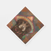 Amerikanischer Cocker Spaniel  Serviette (Ecke)