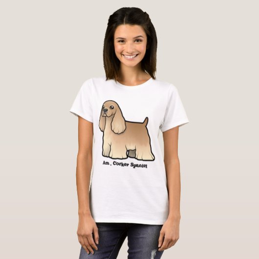 Amerikanischer Cocker Spaniel T-Shirt (Vorne ganz)