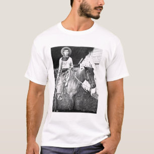 Amerikanischer Cowboy in Kansas, c.1880 (b/w Foto) T-Shirt