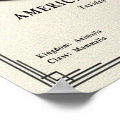 Amerikanischer Dachs Zoologie-Serie Poster (Ecke)